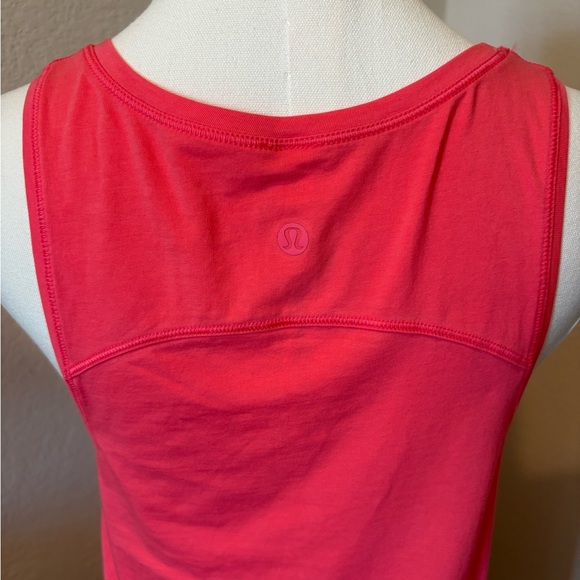 Lululemon “To The Point” Tank Top Women’s Size 6 Glossy Coral Activewear NWT - Picture 7 of 10
